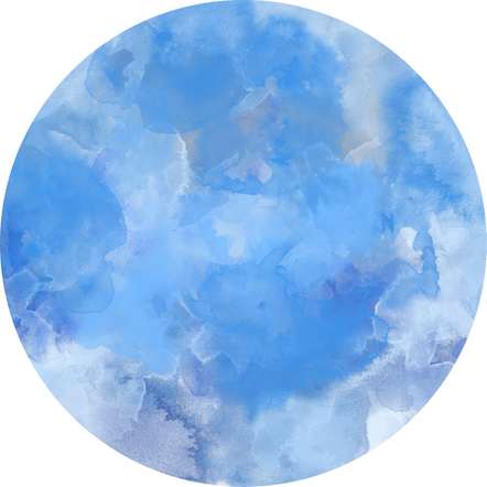 Blue Watercolor Circle